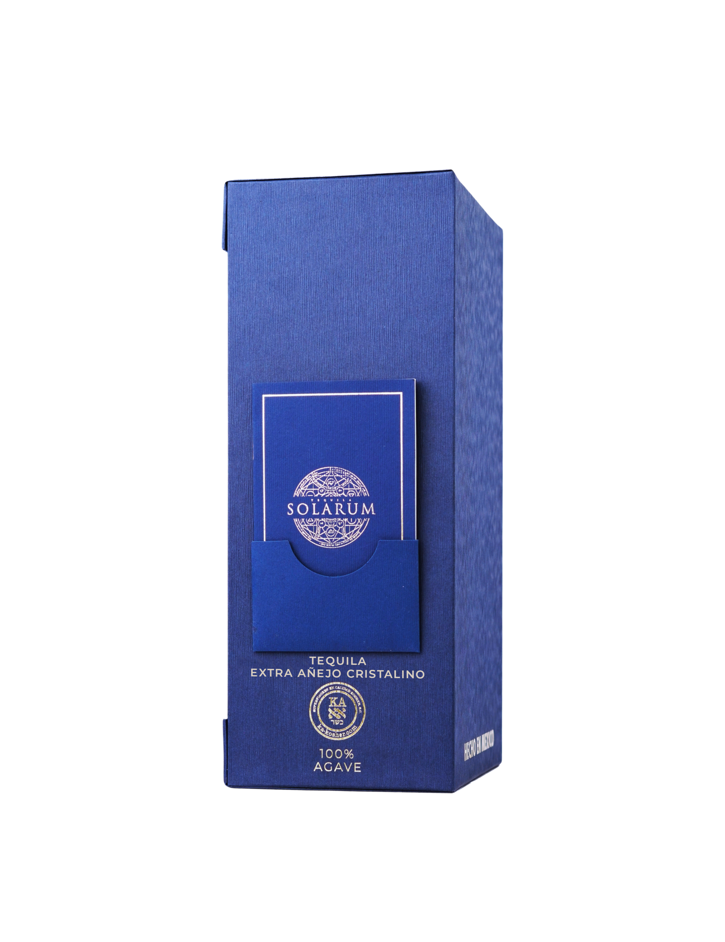 Tequila Solarum Extra Añejo Cristalino con oro 24k - 750 mL