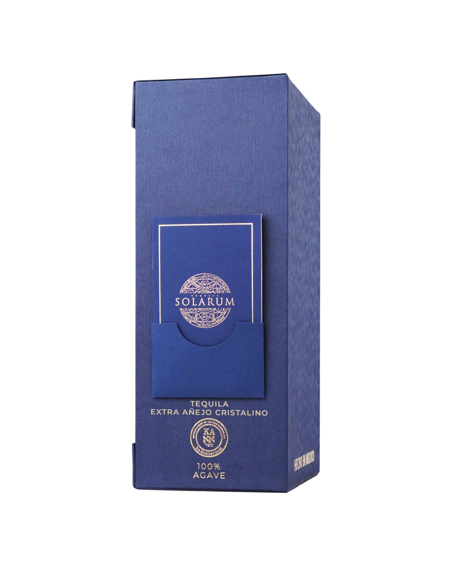 Tequila Solarum Extra Añejo Cristalino con oro 24k - 750 mL