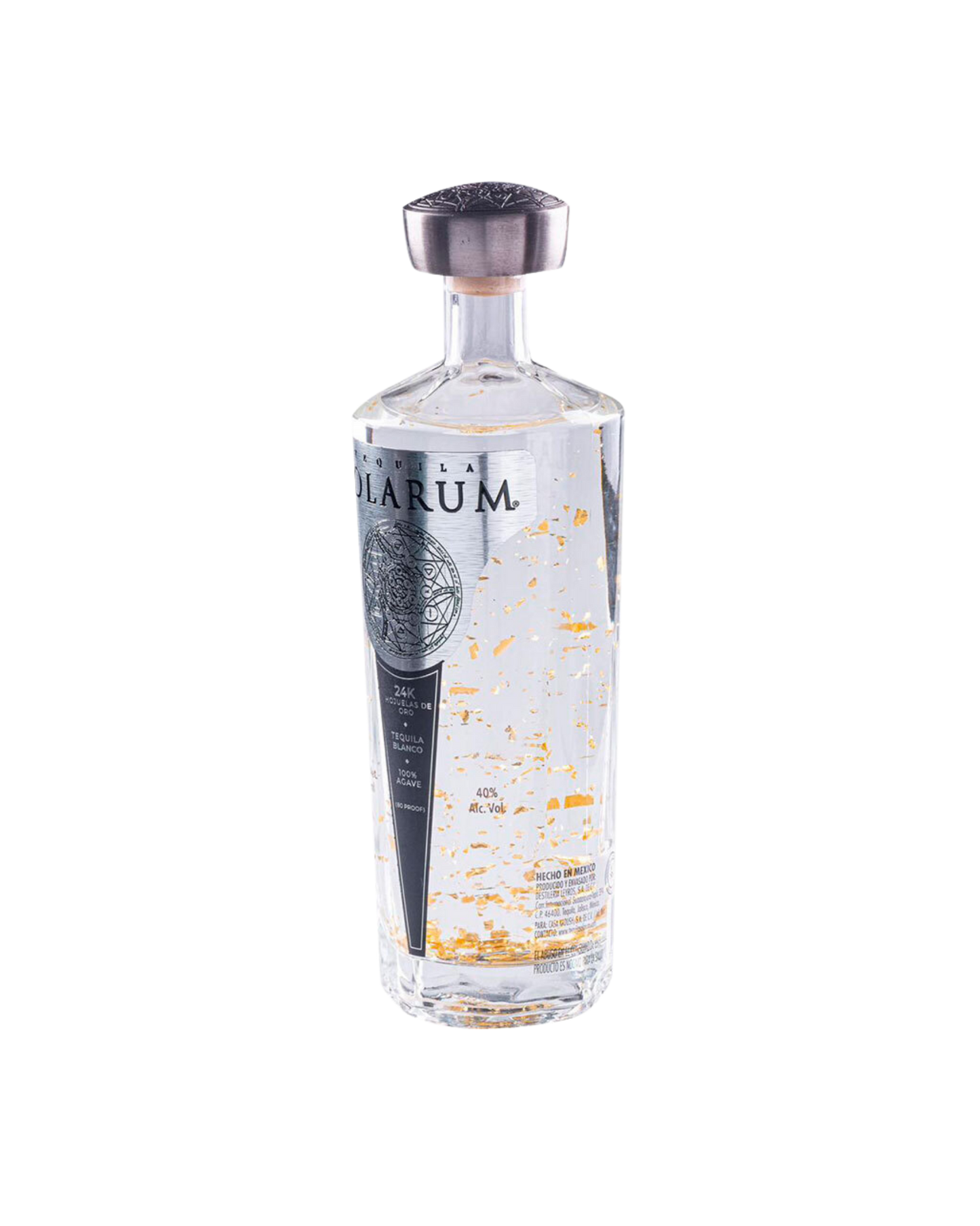 Tequila Solarum Blanco con oro 24K - 750 ml