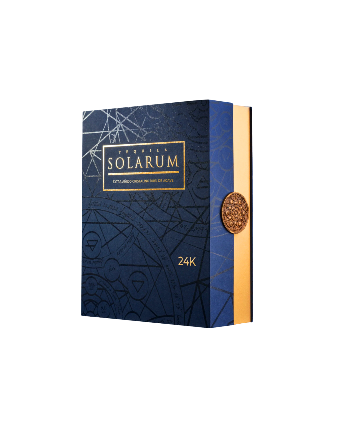 Kit de dos botellas: Tequila Solarum Extra Añejo Cristalino 24K + Tequila Solarum Blanco