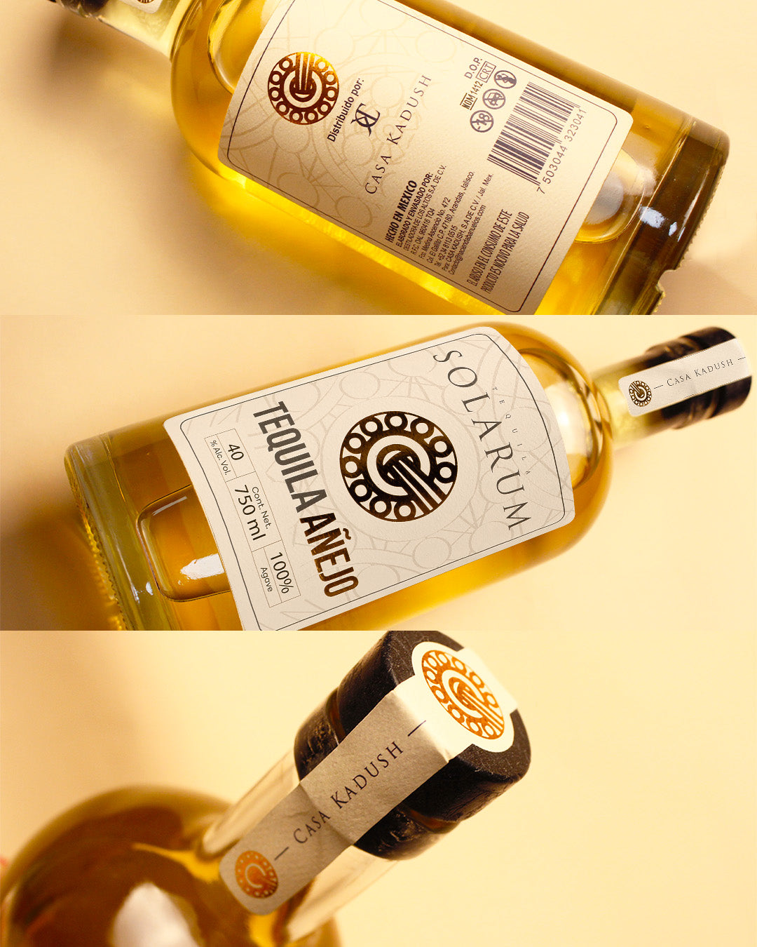 Tequila Solarum Añejo - 750 ml
