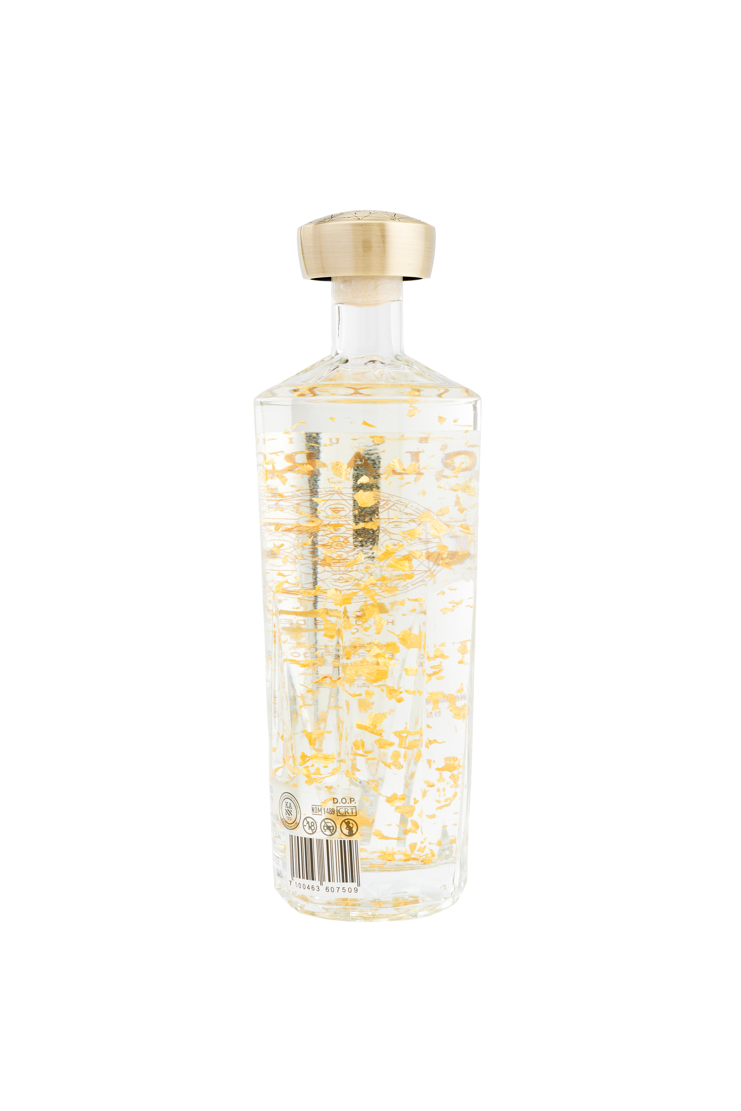 Tequila Solarum Extra Añejo Cristalino con oro 24k - 750 mL