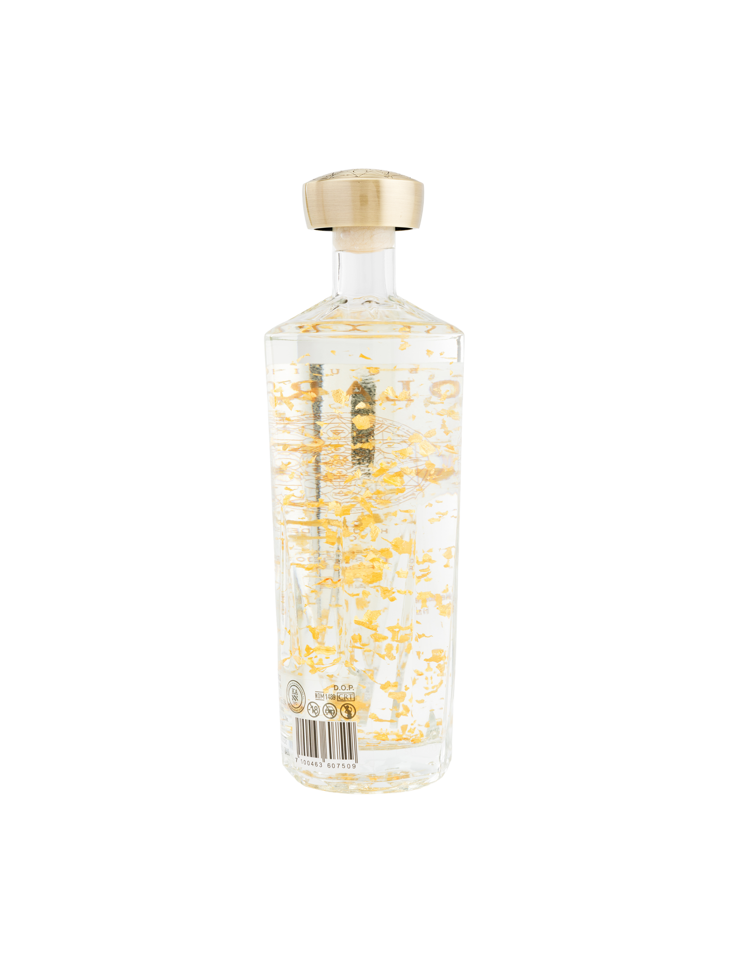 Tequila Solarum Extra Añejo Cristalino con oro 24k - 750 mL