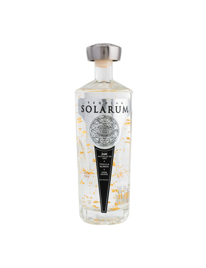Tequila Solarum Blanco con oro 24K - 750 ml