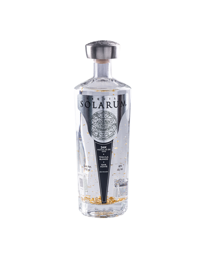 Tequila Solarum Blanco con oro 24K - 750 ml