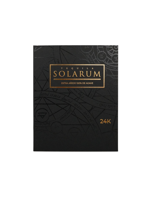Kit de dos botellas: Tequila Solarum Extra Añejo Cristalino 24K + Tequila Solarum Añejo
