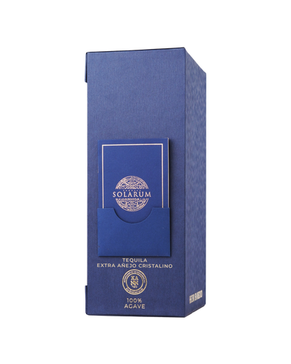 Tequila Solarum Extra Añejo Cristalino con oro 24k - 750 mL