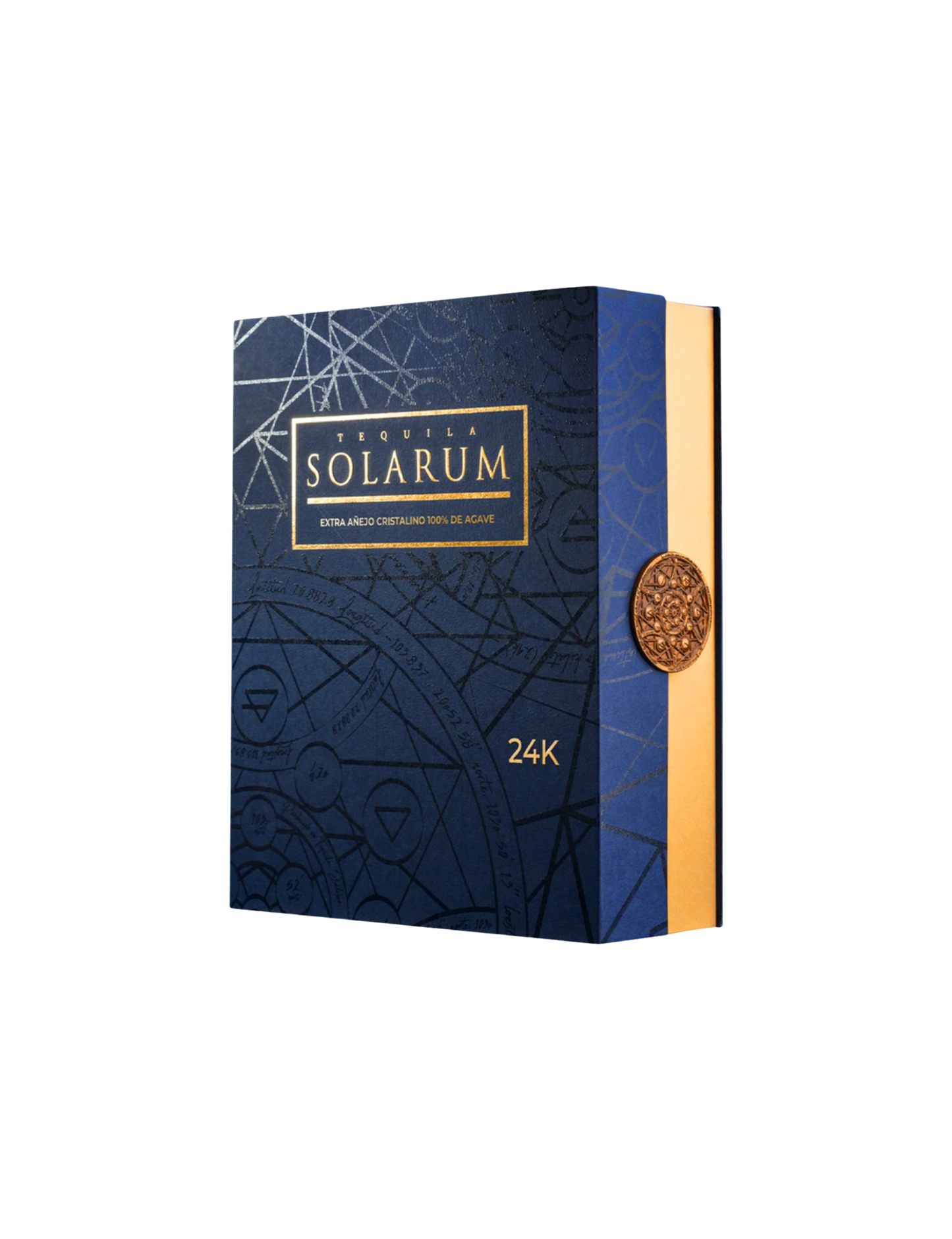 Kit de dos botellas: Tequila Solarum Extra Añejo Cristalino 24K + Tequila Solarum Blanco