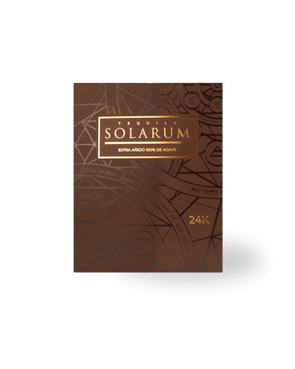 Kit de dos botellas: Tequila Solarum Extra Añejo Cristalino 24K + Tequila Solarum Reposado