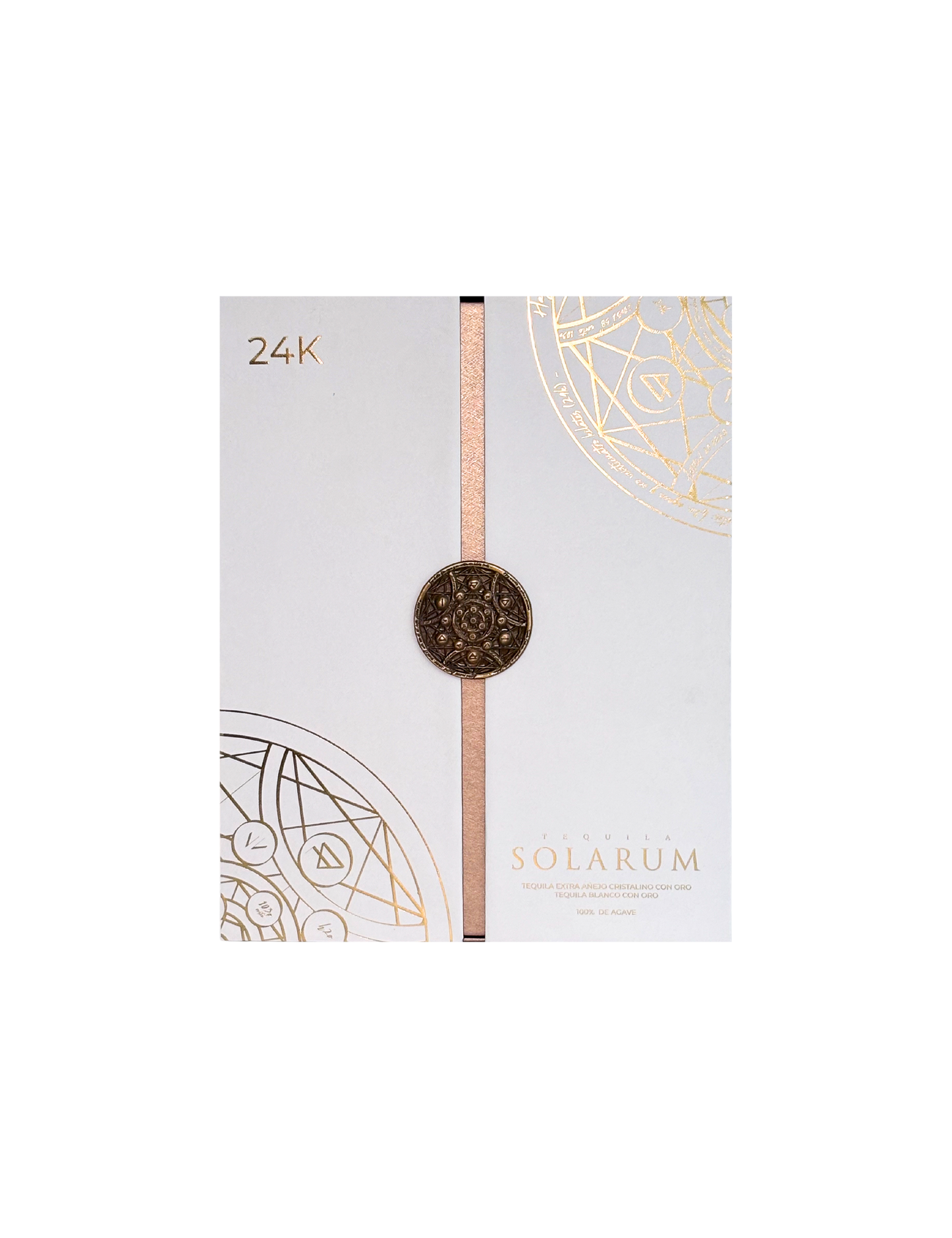 Kit de dos botellas: Tequila Solarum Extra Añejo Cristalino 24K + Tequila Solarum Blanco 24K