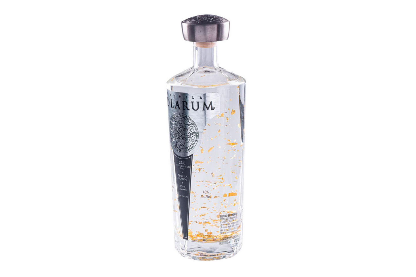 Tequila Solarum Blanco con oro 24K - 750 ml