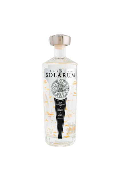 Tequila Solarum Blanco con oro 24K - 750 ml