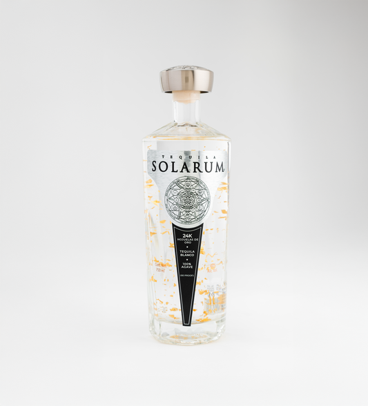 Tequila Solarum Blanco con oro 24K - 750 ml