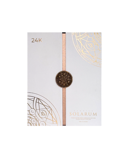Kit de dos botellas: Tequila Solarum Extra Añejo Cristalino 24K + Tequila Solarum Blanco 24K