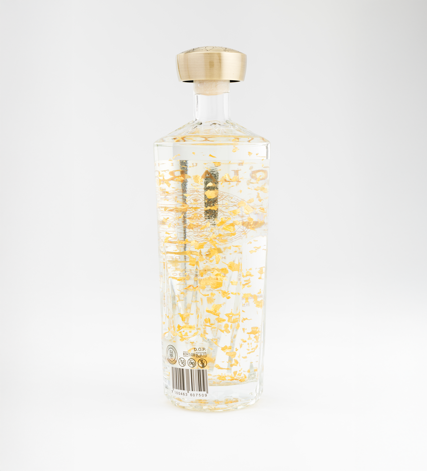 Tequila Solarum Extra Añejo Cristalino con oro 24k - 750 mL