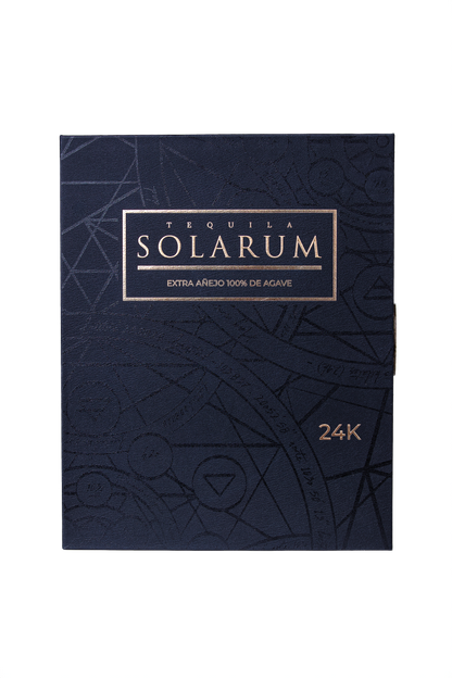 Kit de dos botellas: Tequila Solarum Extra Añejo Cristalino 24K + Tequila Solarum Añejo